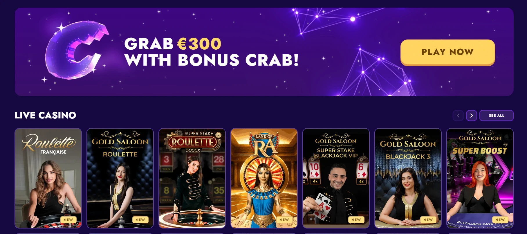 polestarcasino Casino bonuspromootio banneri